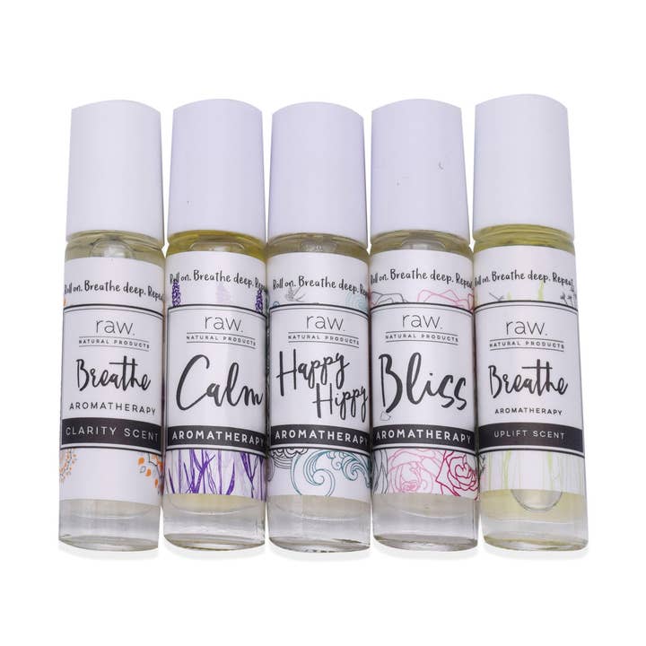 Respirez. Rouleaux d'aromathérapie. pour la vente par Raw & Co.