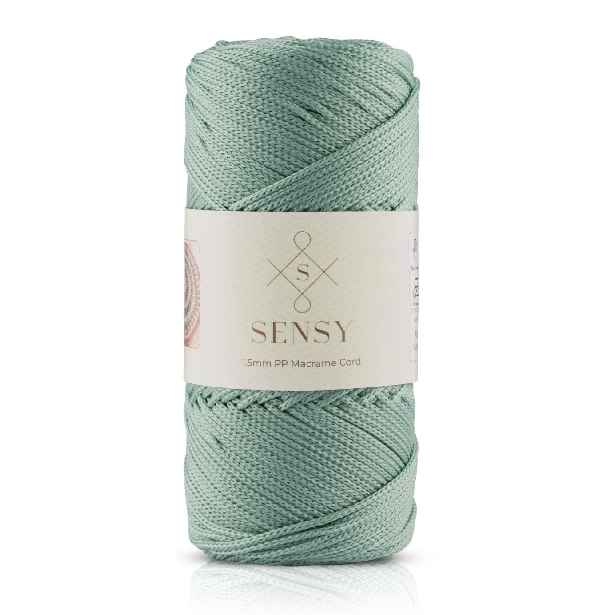 Sensy – Engroshandel Håndværk forsyninger – Sensy Premium 1,5 mm - 150 meter 100 % polypropylen makramésnor18