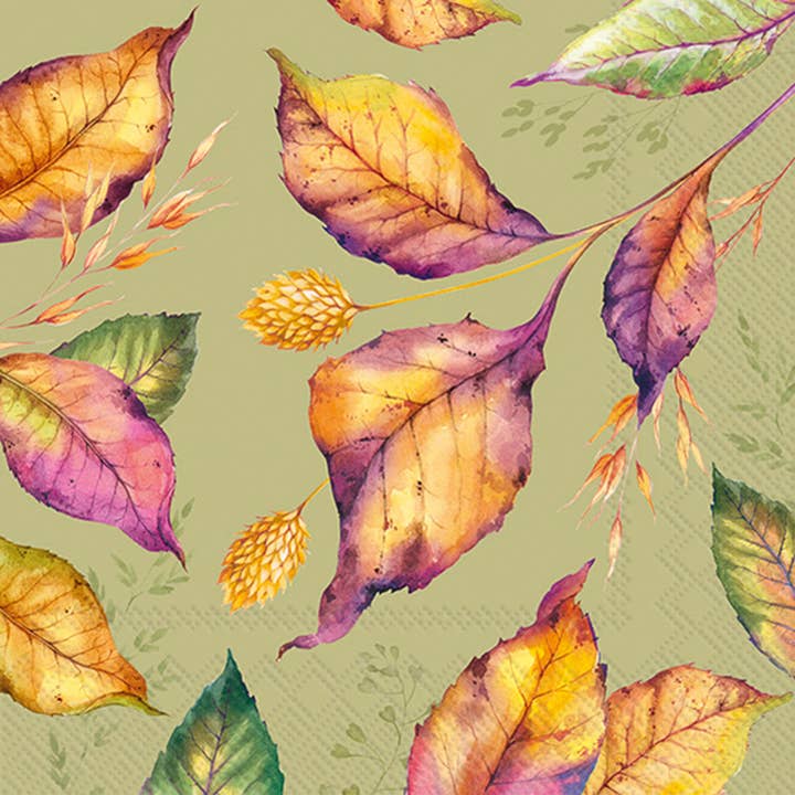 Paper Lunch Napkin 20 Ct Blair Green Fall Autumn for wholesale by Boston International