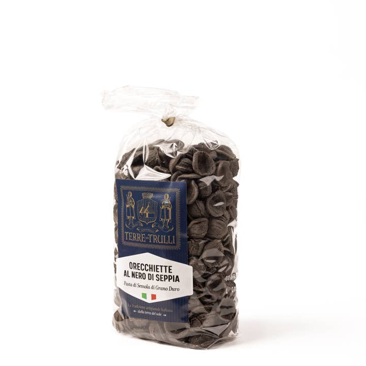 Terre dei Trulli – Engroshandel Pasta – Pugliesi orecchiette al nero di seppia 500 g – italiensk pasta3