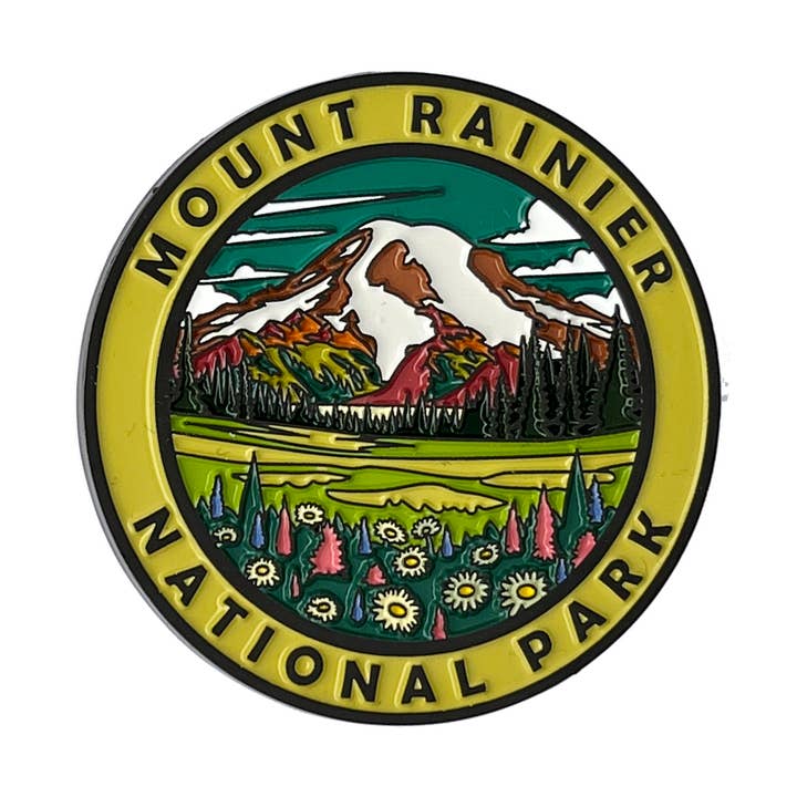 Mount Rainier National Park Collectible Magnet 2.05 inches for wholesale by Cre8Travel