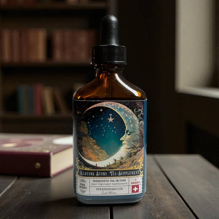 Bedtime Story Sleepy Herbal Tea elixir Wellness Drops for wholesale by Montana Farmacy