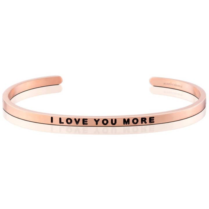 MantraBand – wholesale Cuff bracelet – I Love You More - inspirational mantraband® cuff bracelet