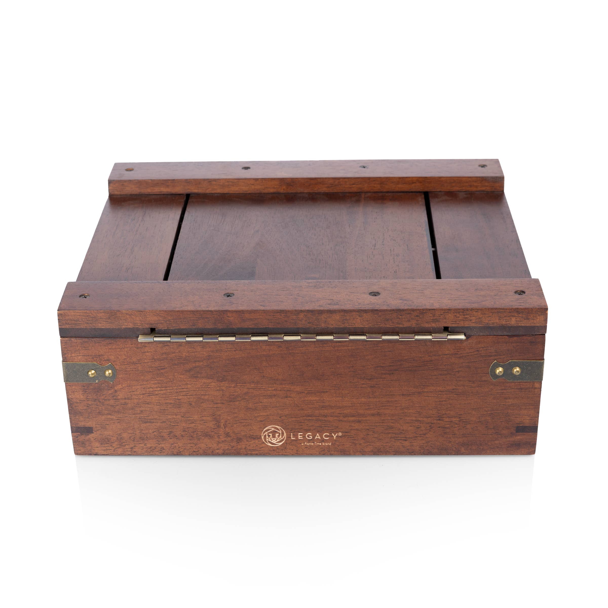 Dark Stain Parawood Whiskey Box with Decanter - Gift Set for wholesale on Faire27