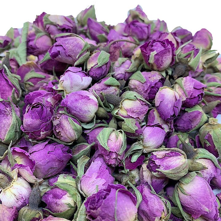 Organic Botanicals - Wholesale Herbs - Rose Buds (Rosa damascena), Pink, Whole, Certified Organic