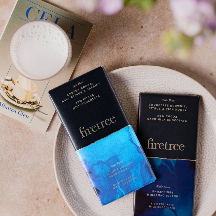 Firetree Chocolate – Großhandel Schokoriegel – Firetree Chocolate Philippinen Mindanao Insel 50% Dunkle Milchschokolade 70 g Tafel4