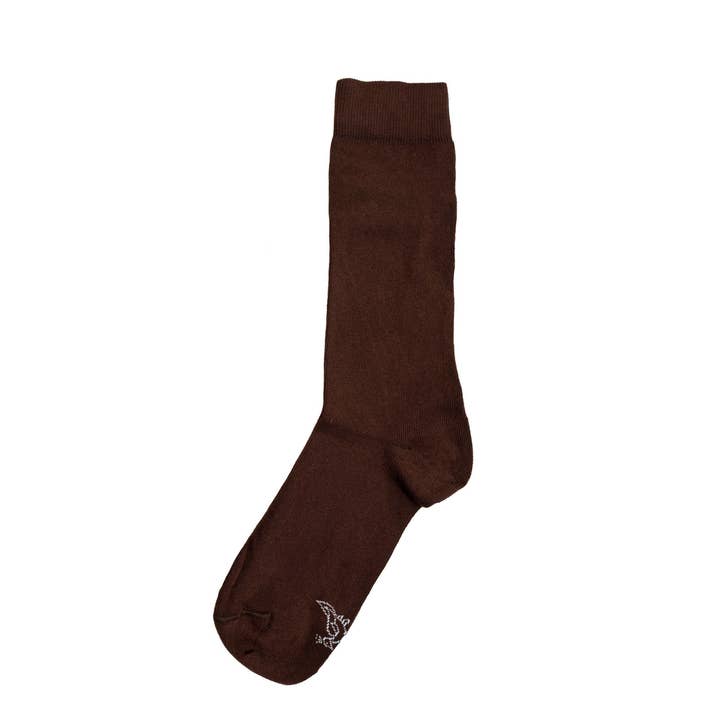 No Cold Feet - Wholesale Socks - Unisex - Solid Brown Socks