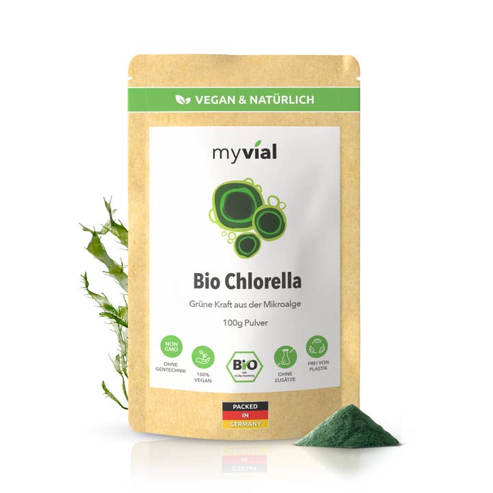 myvial - Vente Poudres protéinées/superaliments - Poudre de Chlorella Bio