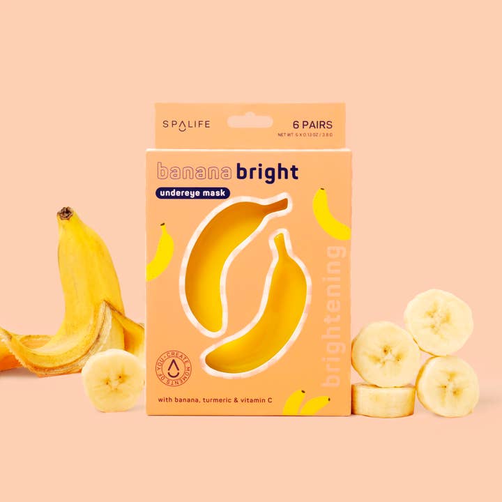 My Spa Life – wholesale Mask för ögonbehandling – Banana Bright Undereye Mask - 8 par1