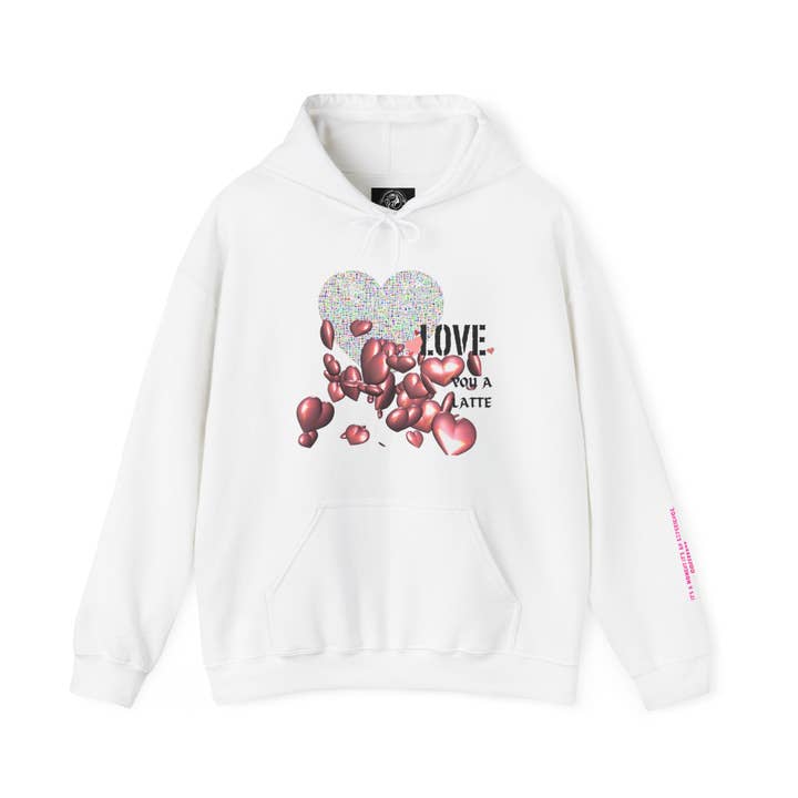 Love You a Latte Kapuzensweatshirt für den Großhandel von Coffeebre