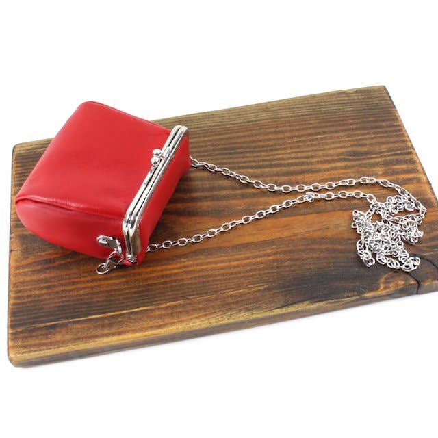 Pretty Persuasions - Wholesale Coin Purse - Women's - PL24011 Leather Coin Purse w/Crossbody Chain6
