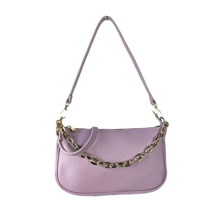 Women's Leather Bag with Chain Handle - Valentine's Day Promo for wholesale by Chenson & Gorett
