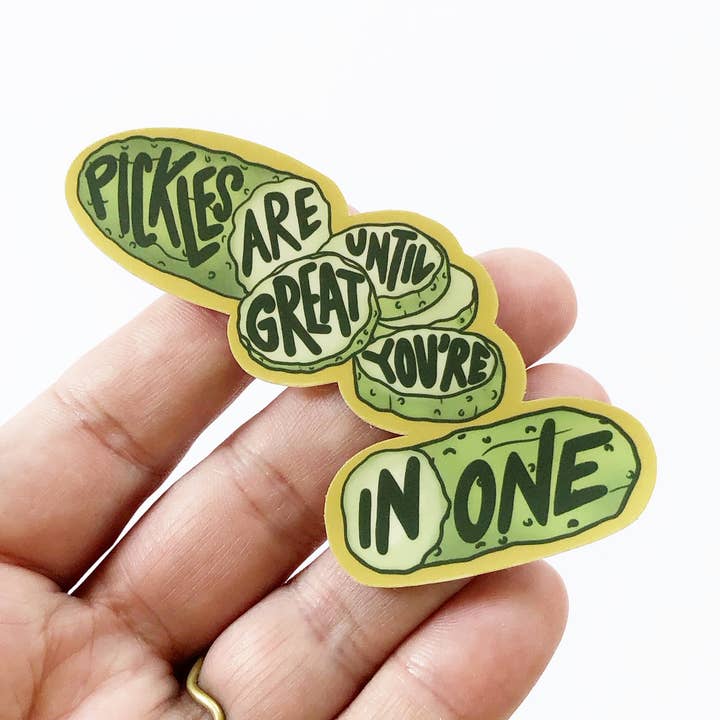 In A Pickle Sticker for wholesale by Cosmic Flower