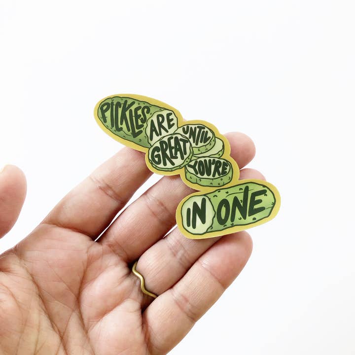 In A Pickle Sticker for wholesale by Cosmic Flower