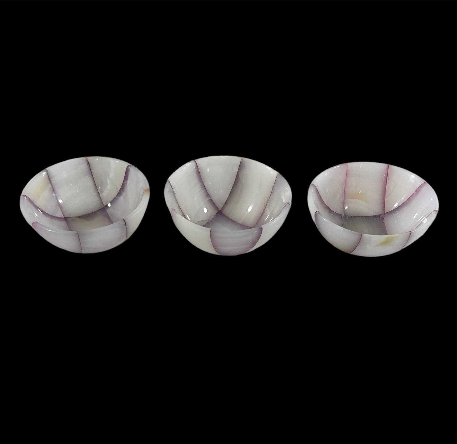 Quasar Gems USA - Wholesale Decorative Plate/Dish/Bowl - Onyx Bowl Colored 3 inch1