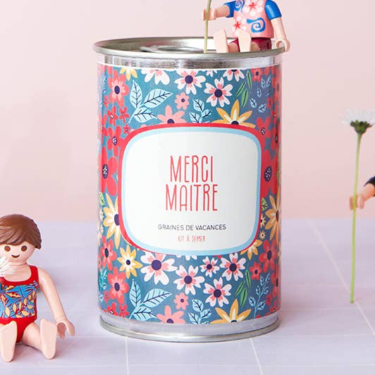 ”Merci Maitre” frösats tillverkad i Frankrike för wholesale av MauvaisesGraines