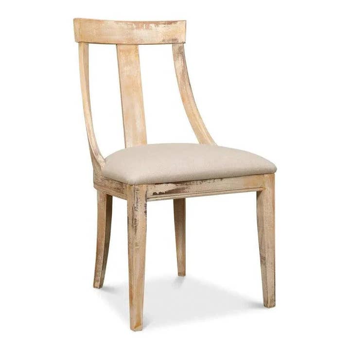 Deco Fabric Armless Dining Chair 2PC for wholesale by LOOMLAN