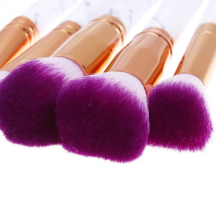 My Wholesale Warehouse - Wholesale Makeup Brush Set - Glamza 10pc Marble Makeup Brush Set4