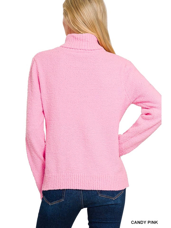 Vanilla Monkey - Wholesale Knit Sweater - Women's - Turtle-neck Long Sleeve Sweater