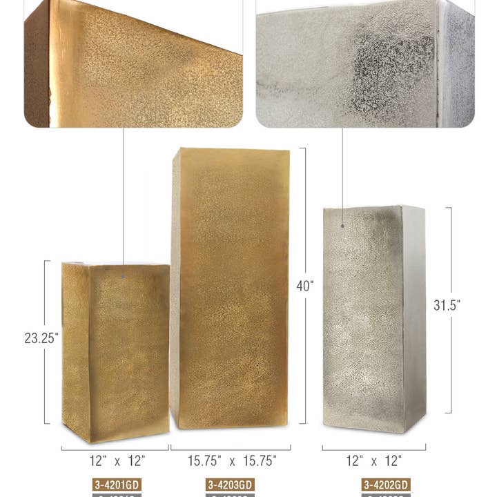 Galore Home - Wholesale Decorative Tabletop Object - Hephaestus Metal Column11