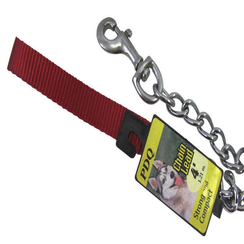 Everyday Supply Co - Wholesale Pet Leash - Dog - PDQ Silver Steel Dog Leash for Small/Medium Dogs0