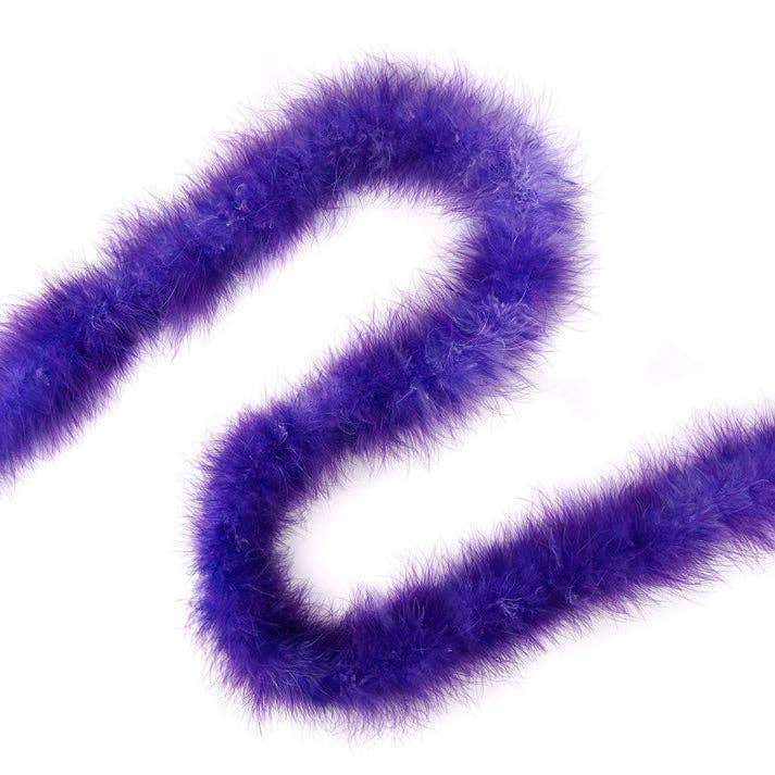 Zucker Feather Products - Vendita all'ingrosso Piume - Boa in piuma di marabù, peso medio, con punta, viola/regale