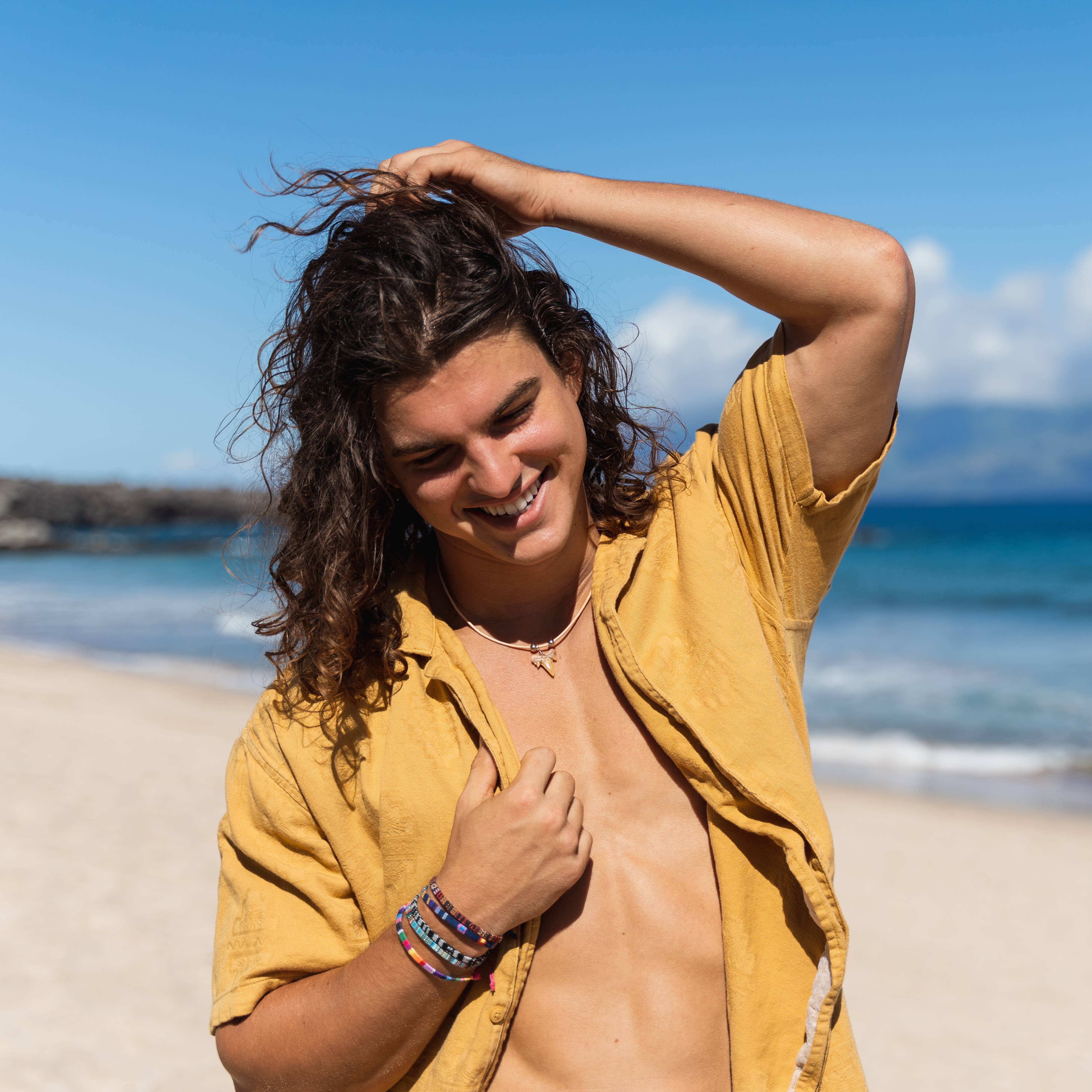 Natalia - Wholesale Pendant/Charm Necklace - Shark Tooth Necklace - Fossil Sharks Teeth with Leather Cord20