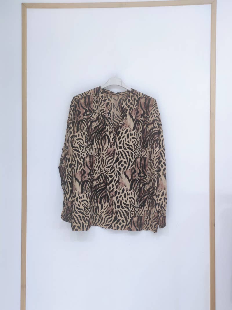 Pomelo paris - Wholesale top - Zwangerschap - Rita tiger blouse2