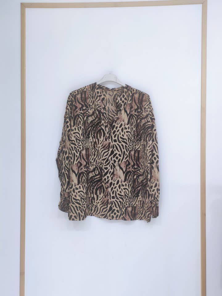 Pomelo paris - Wholesale top - Zwangerschap - Rita tiger blouse2