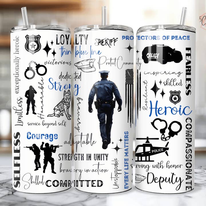 First Responder Tumbler for wholesale by 5C's Wholesale