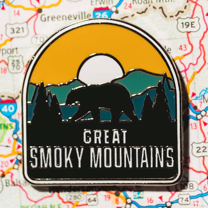 Great Smoky Mountain National Park Enamel Pin for wholesale by Vagabond Heart