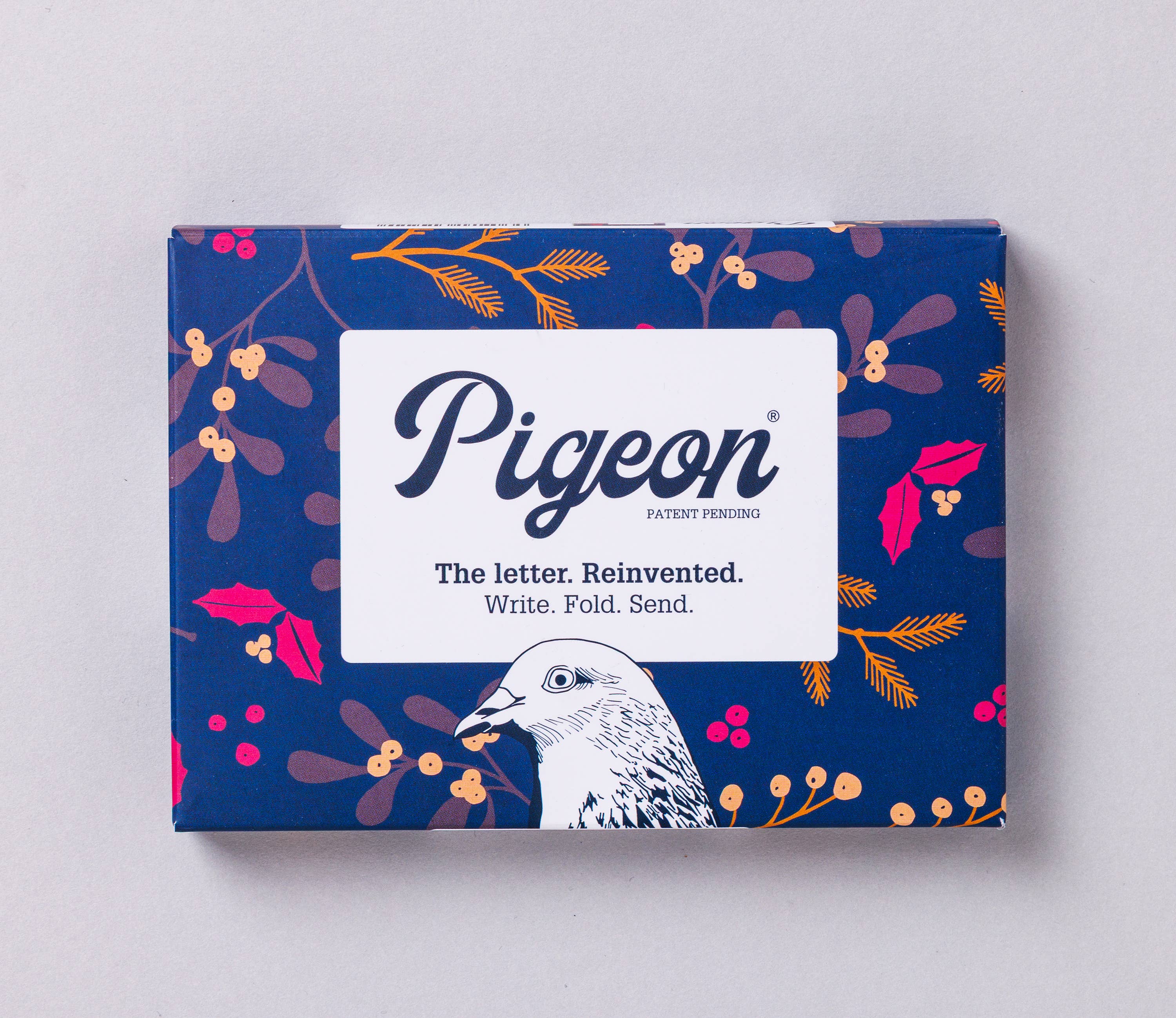 pigeonposted - Wholesale Stationery/Notecard Set - Winter Berries Pigeon letter pack