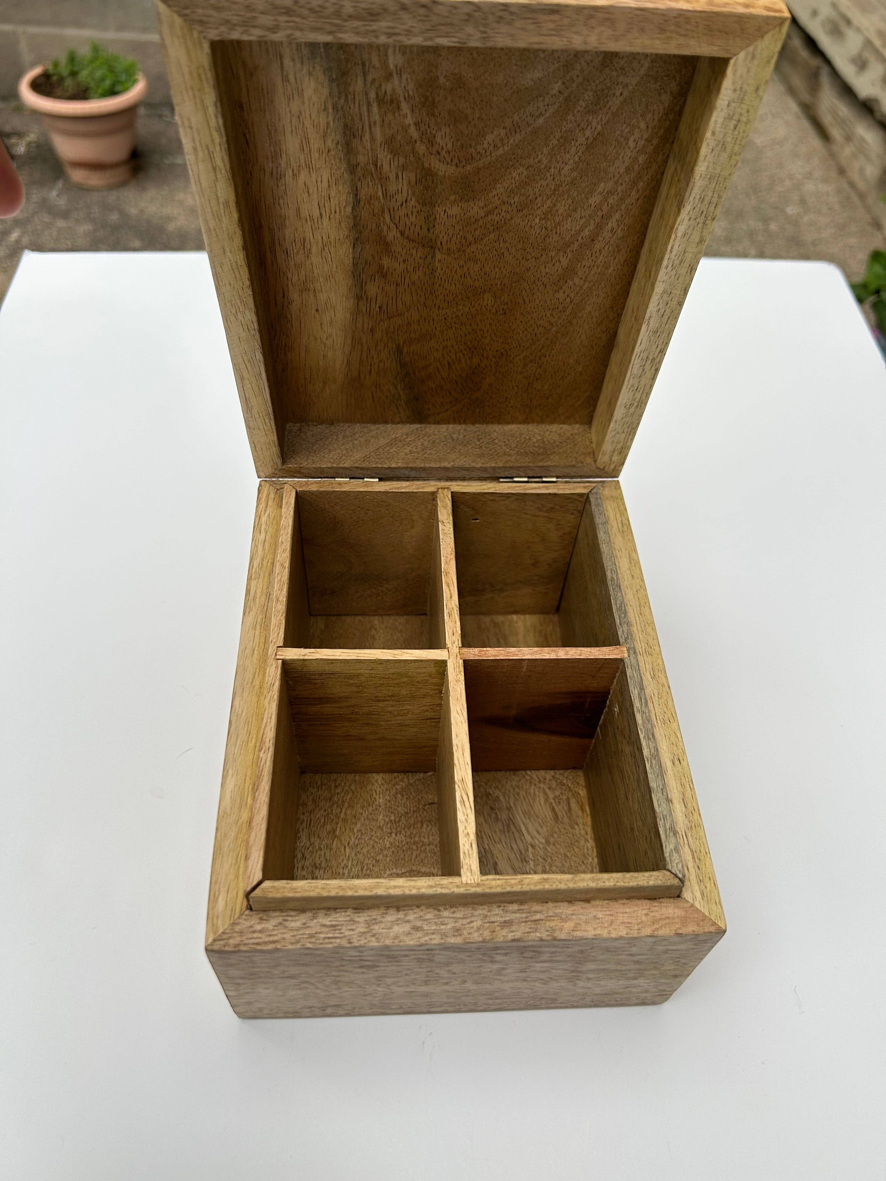 Hopes Unlimited - Wholesale Decorative Box - SALE Tea Caddy Box - Vine Design2