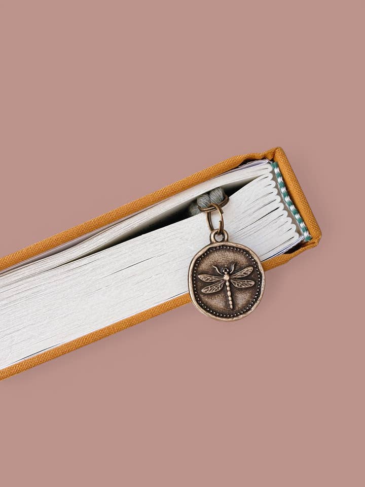 Dragonfly Charm Bookmark - Mother's Day Gift for Readers for wholesale by Offhand Fibers