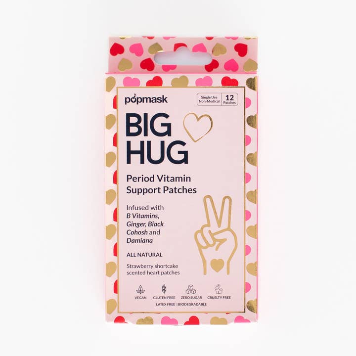 Big Hug Period Support Vitamin Patches for wholesale by Popmask London