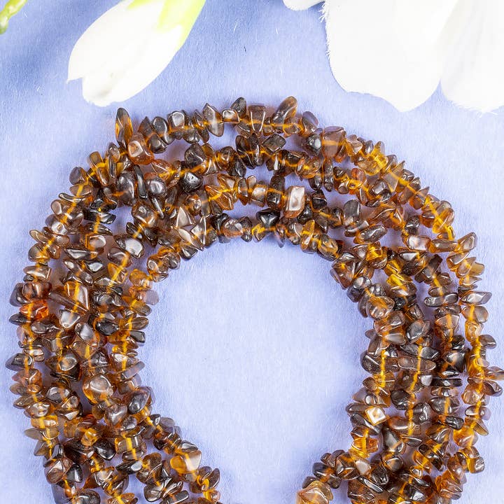 Soothing Crystals Beads - Wholesale Beads - Smokey Quartz Chip Beads Strand, Crystal Uncut Beads 4