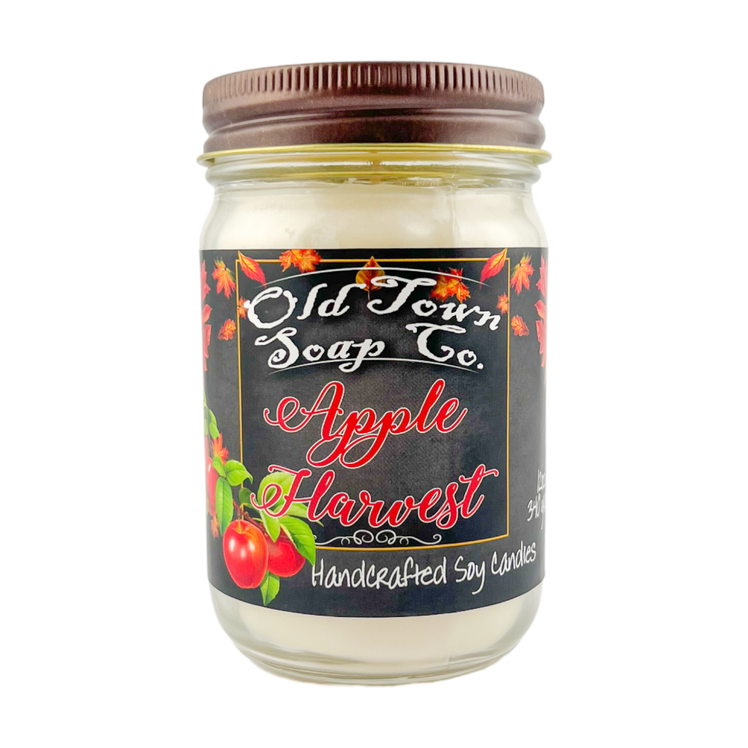 Old Town Soap Co. - Wholesale Jar/Filled Candle - Fall Scented 12oz Candles - Avail in 11 Perfect Fall Scents0