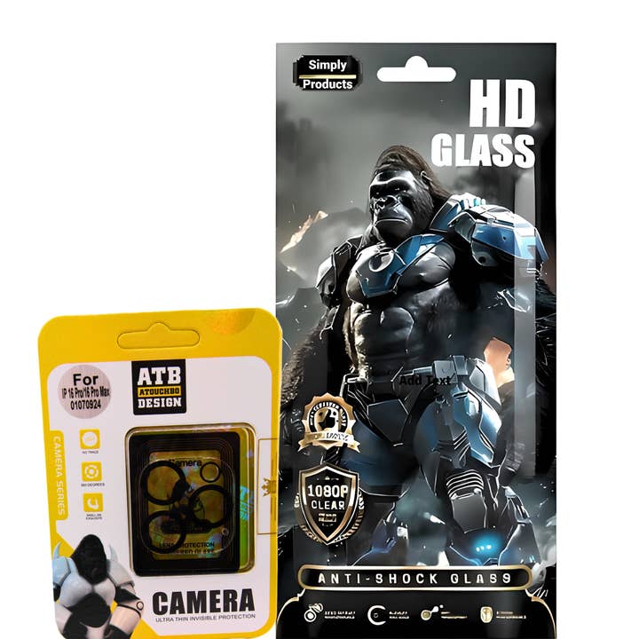 I Phone 16 Pro/Pro Max Camera Lens & Screen Protector – HD Clear, Anti-Shock for wholesale by Wittbizz Snacks