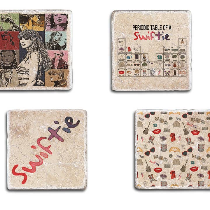 Black Angel Designs - Wholesale Coasters - Swiftie Art Coasters - Periodic Table of a Swiftie