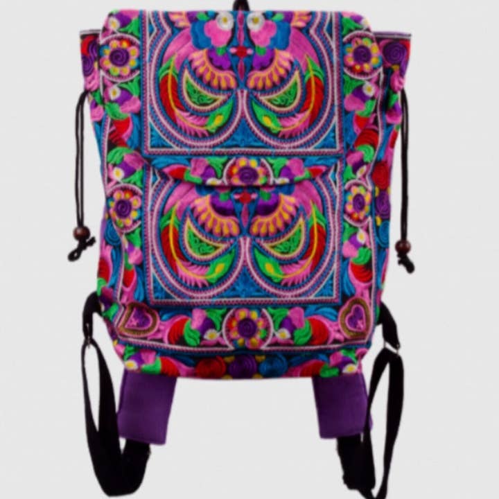 Färgglada bohemiska ryggsäckar – broderad boho-ryggsäck för wholesale av Colorful 4U
