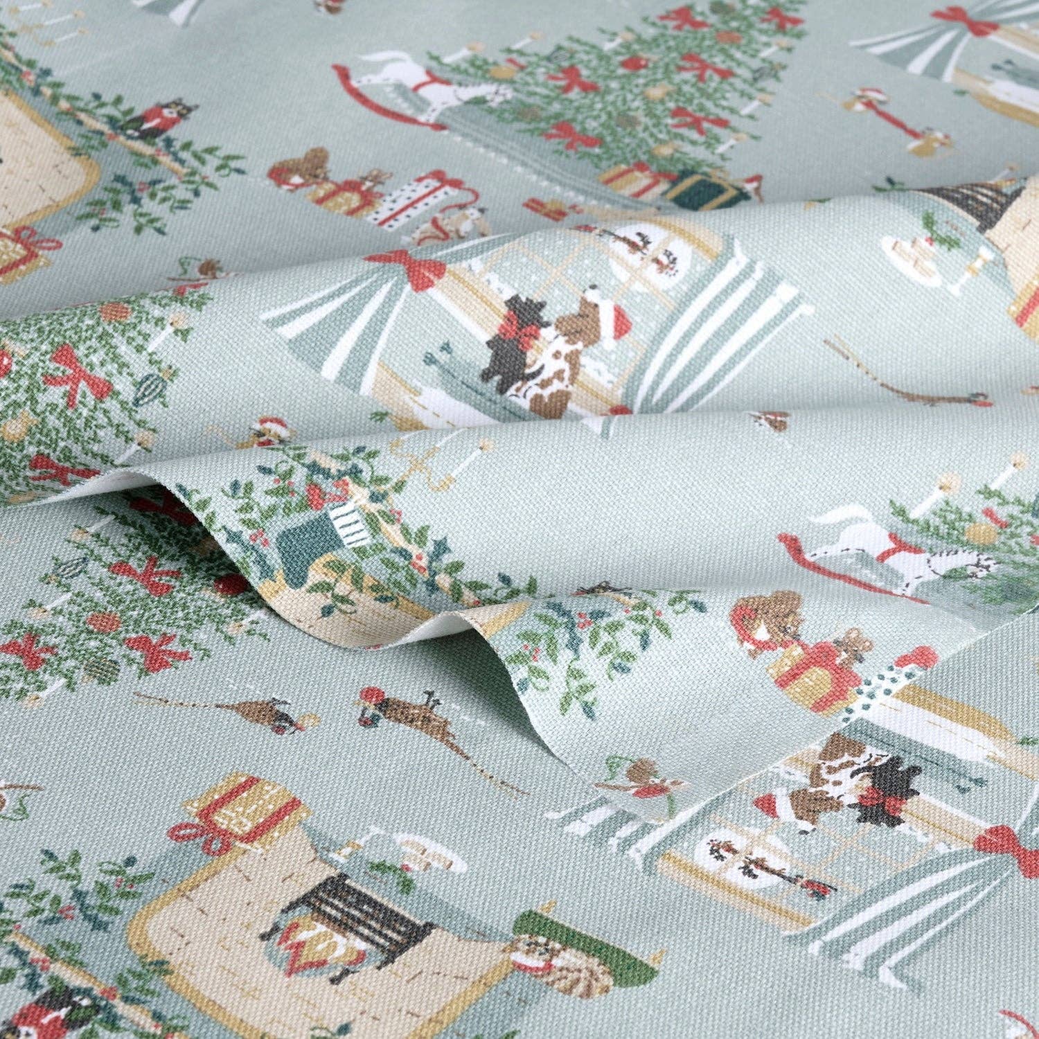 Sophie Allport - Vente Rideaux - Tissu de Noël Douillet au Mètre3