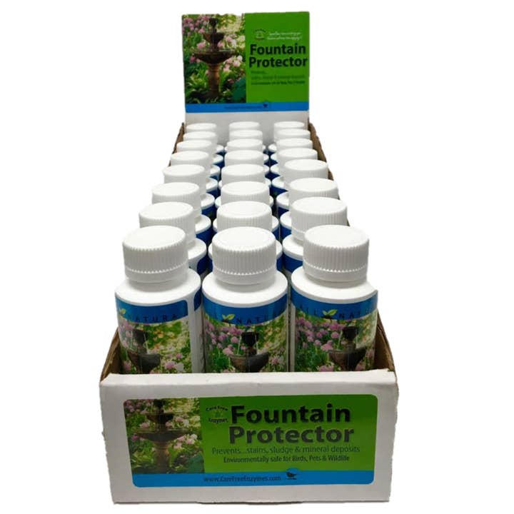 Carefree Enzymes - Wholesale Retailer Display - Home & Living - Fountain Protector 4 oz 12 pk Display