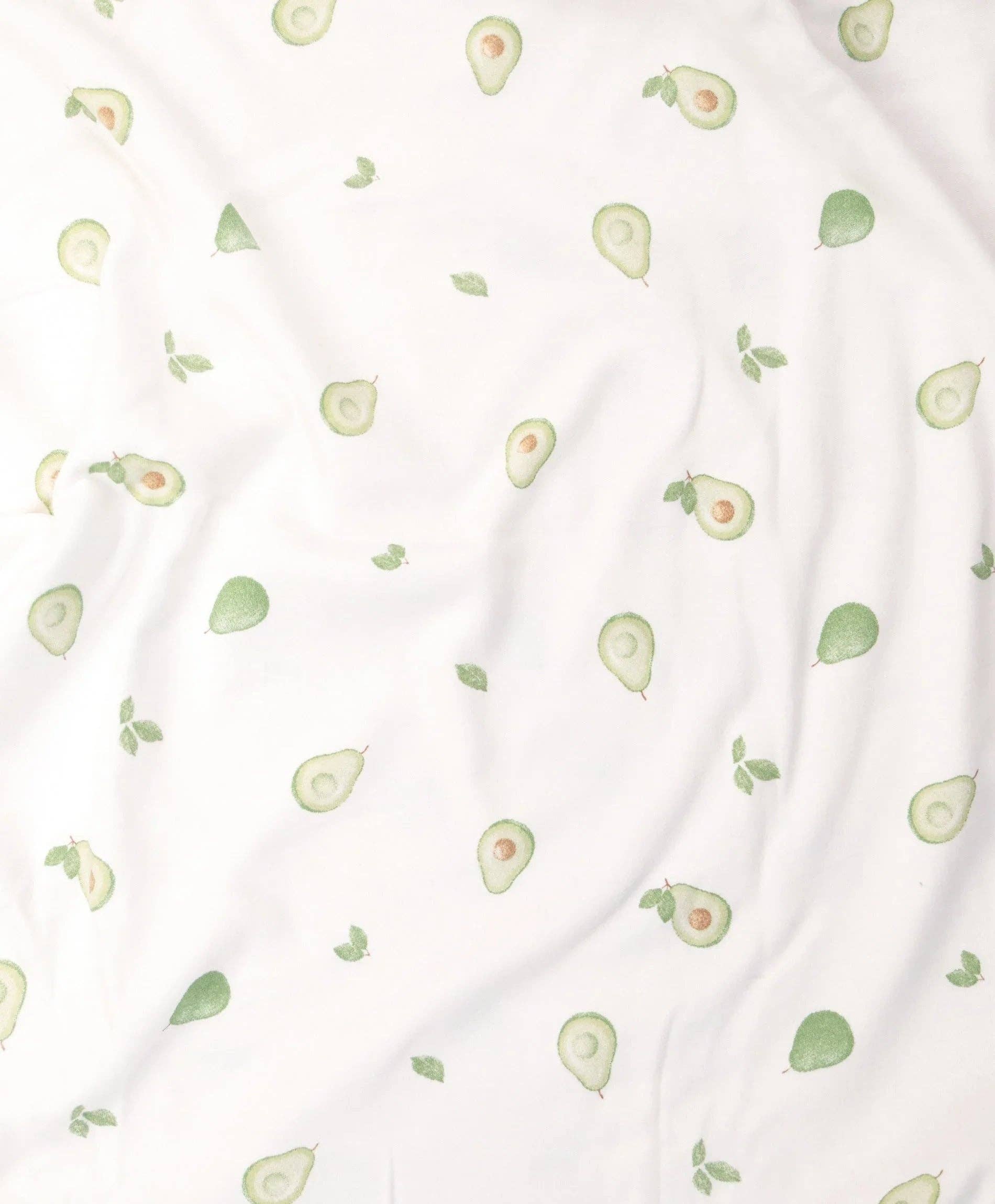 Lūmmi in Colour Babywear - Wholesale Cot/crib sheets - Organic Cotton Cot Sheet - Avocados0