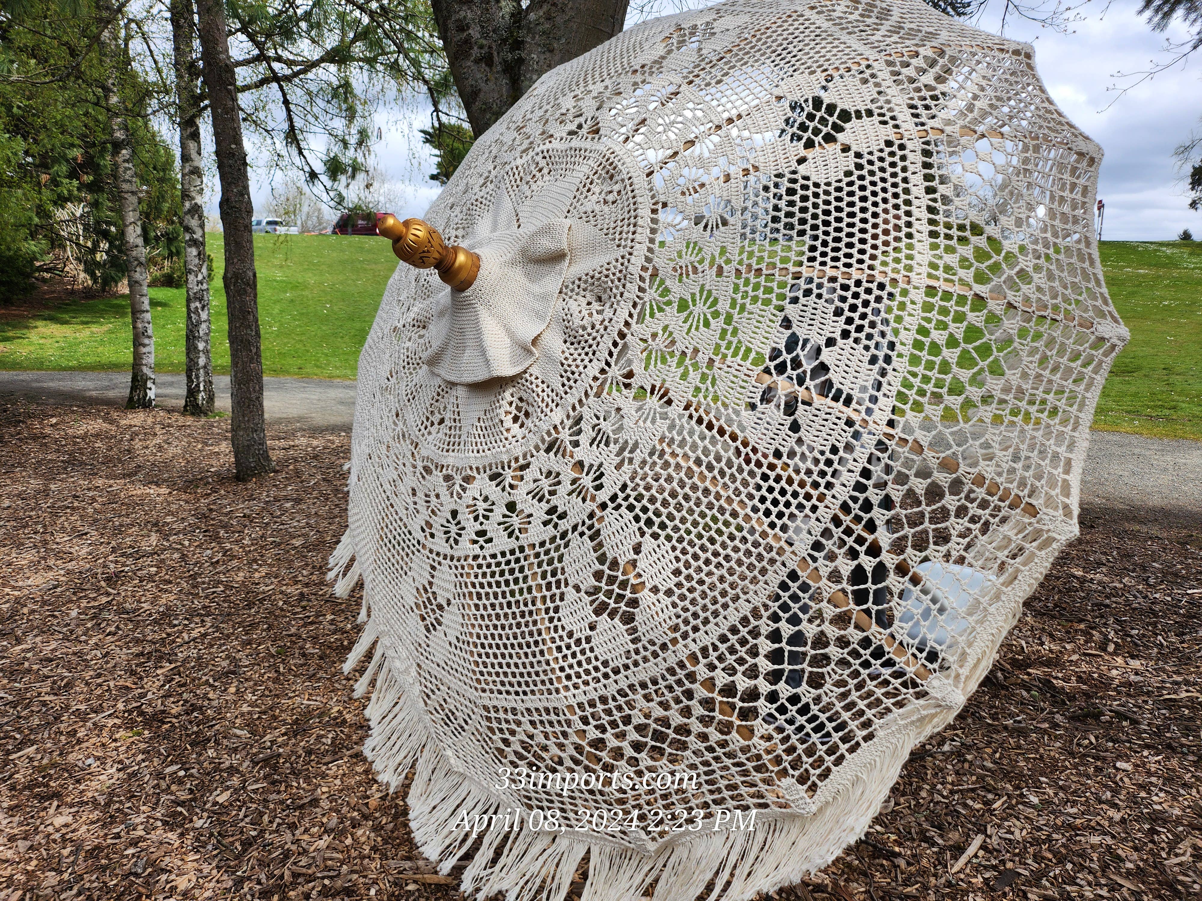 baligood - Wholesale Umbrella - Women's - Macrame Bali Umbrella