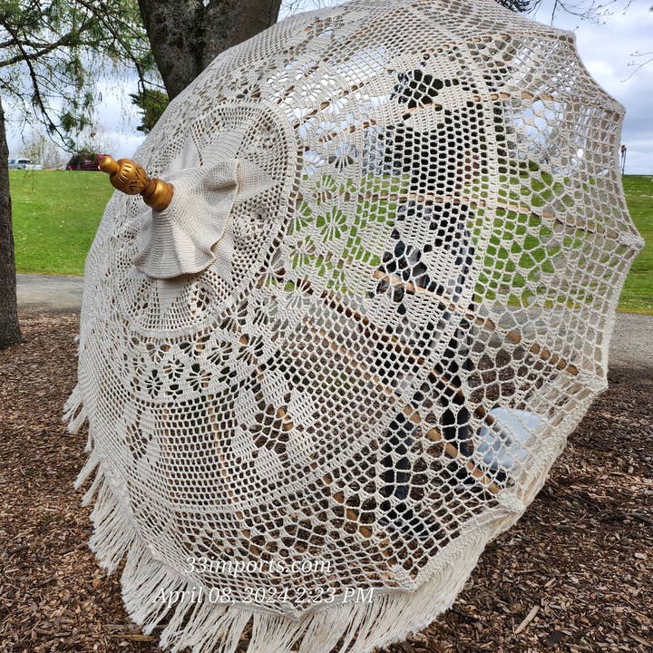 baligood - Wholesale Umbrella - Women's - Macrame Bali Umbrella0