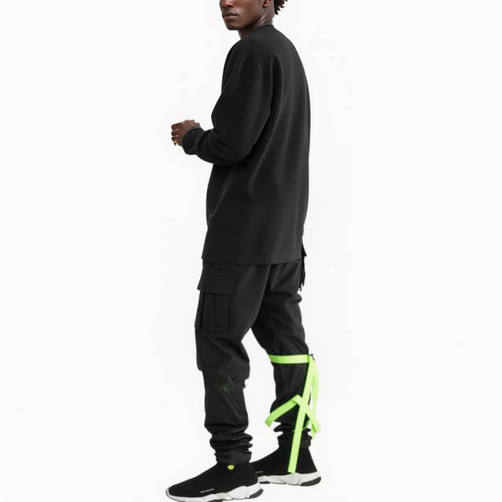 Robin K – wholesale Pants – Men's – Blank State Men's Swishy Utility Cargo Pants in Black2