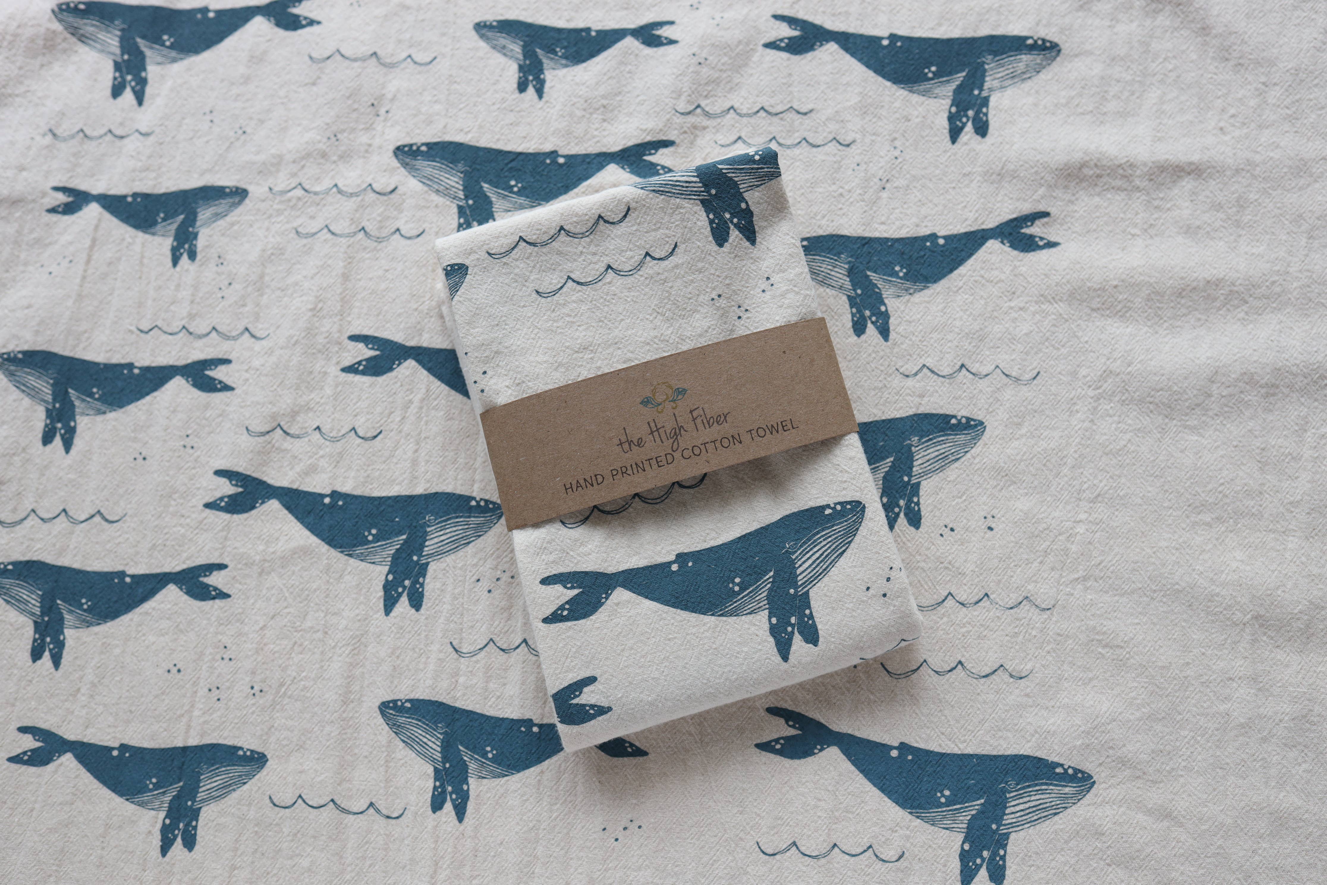 The High Fiber - Vente Torchons - *NOUVEAU* Torchons de Cuisine Baleine, Décor de Cuisine Côtier5