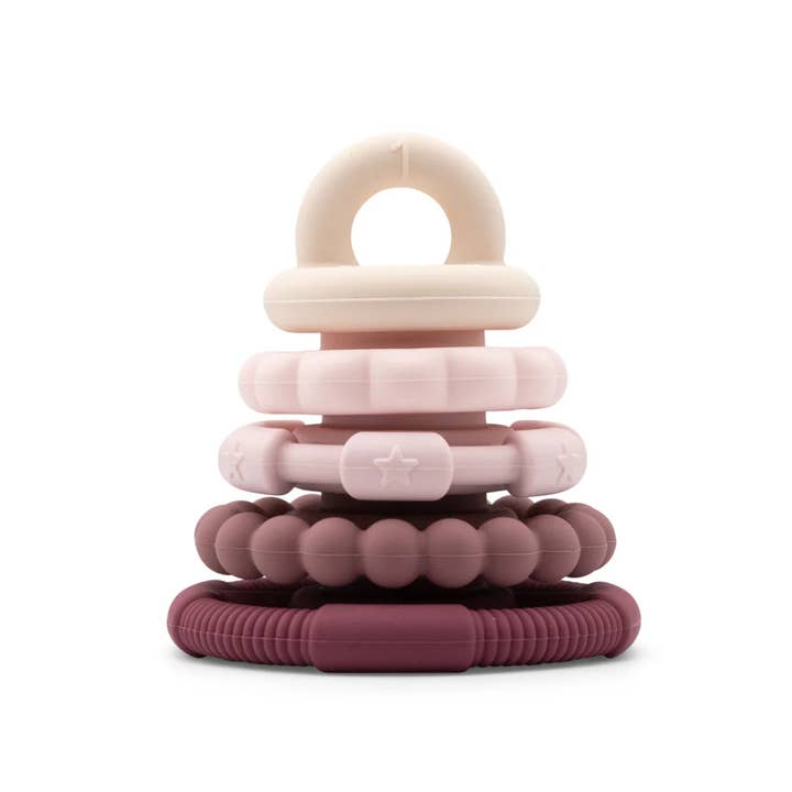 Jellystone Designs - Wholesale Teether (Not Clip-On) - Baby - Rainbow Stacker Teether and Toy