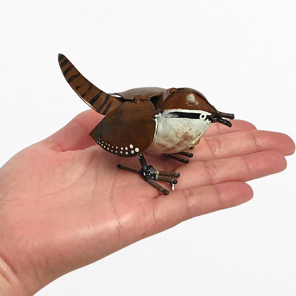 VIE - Wholesale Sculpture - Small Recycled Metal Bird Sculpture2