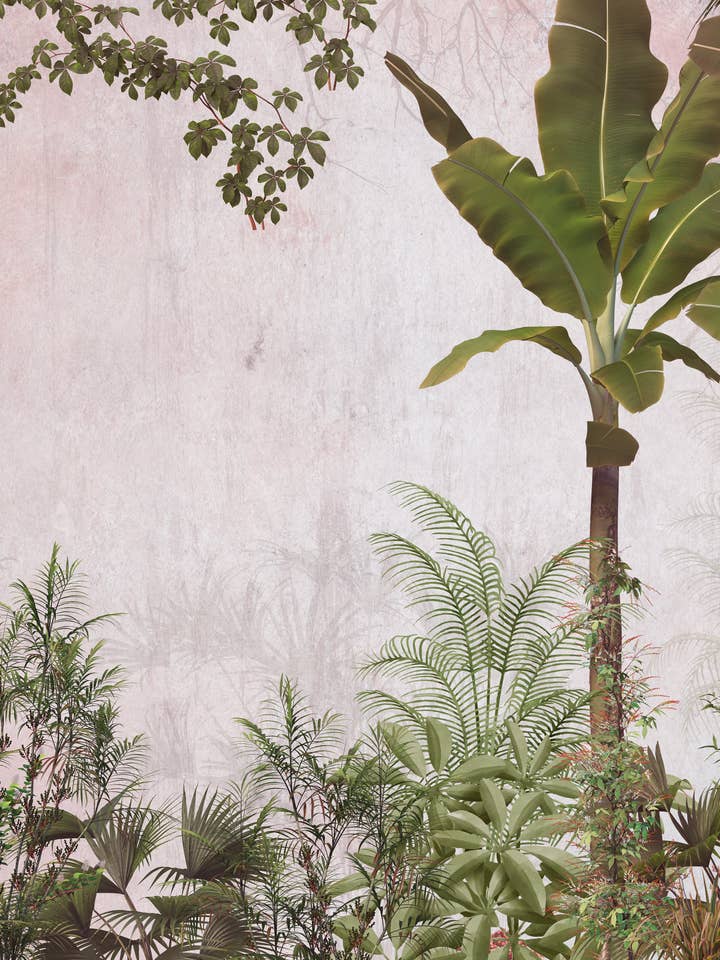 Martinez Gardens vægmaleri for engroshandel hos PIPAPEL